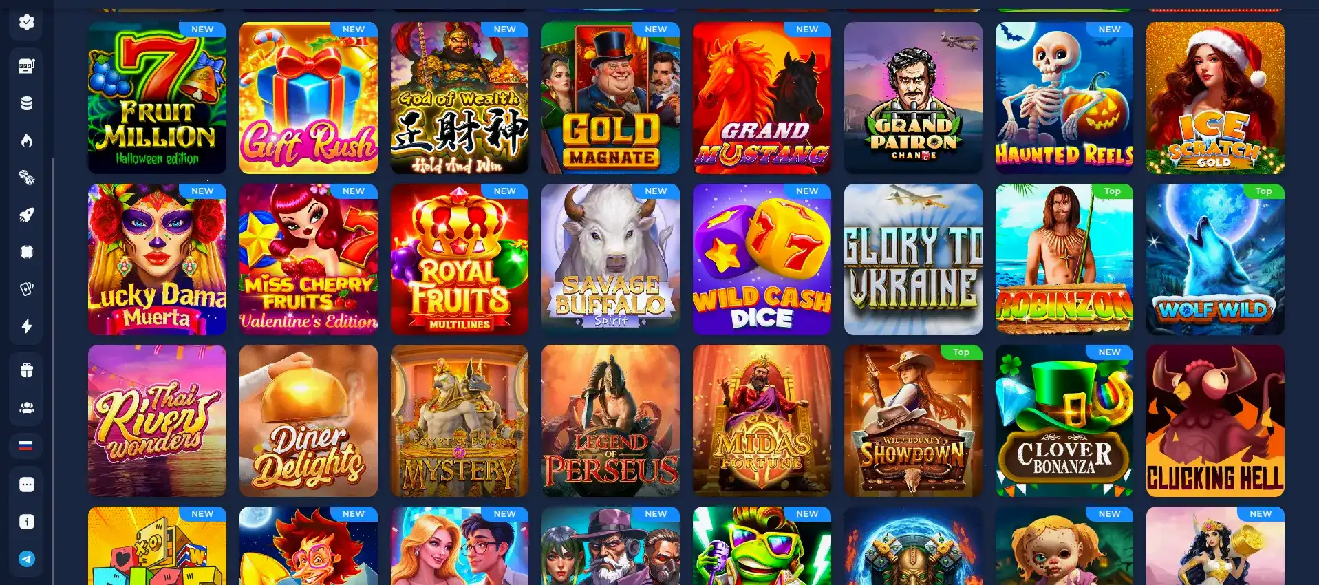 Интерфейс игрового зала Play2x казино на компьютере и телефоне